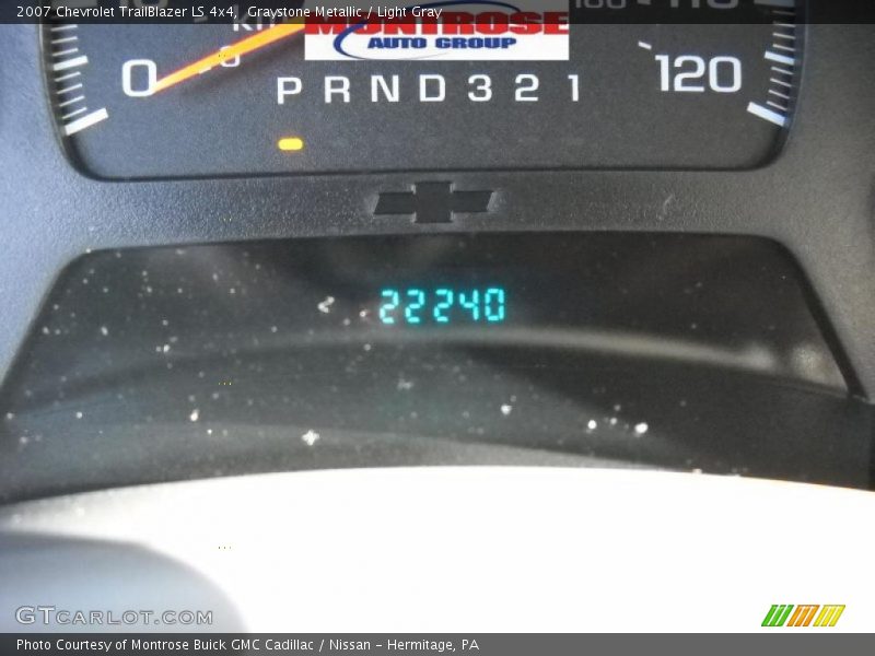 Graystone Metallic / Light Gray 2007 Chevrolet TrailBlazer LS 4x4