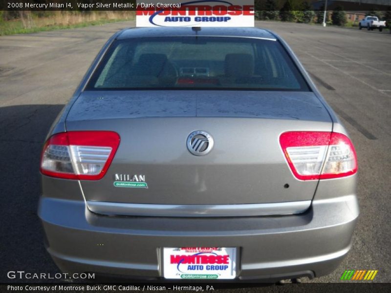 Vapor Silver Metallic / Dark Charcoal 2008 Mercury Milan I4