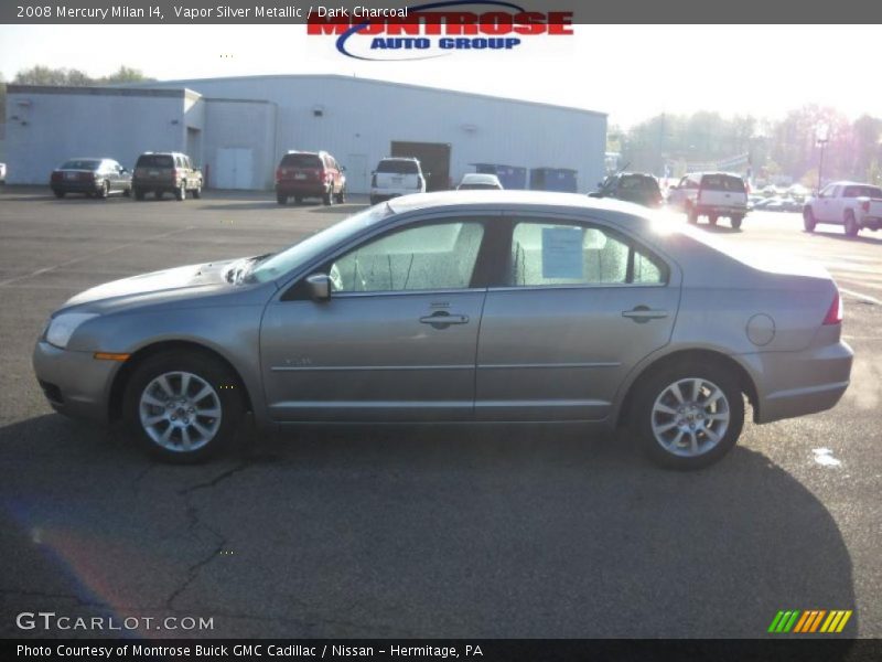 Vapor Silver Metallic / Dark Charcoal 2008 Mercury Milan I4