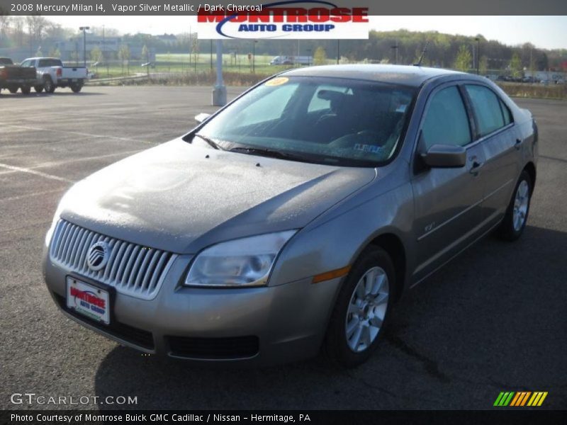 Vapor Silver Metallic / Dark Charcoal 2008 Mercury Milan I4