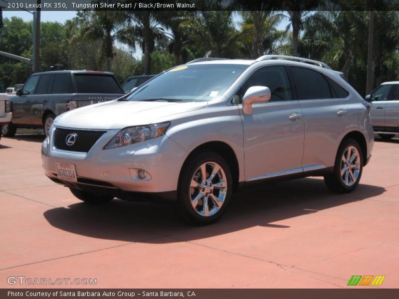Tungsten Silver Pearl / Black/Brown Walnut 2010 Lexus RX 350