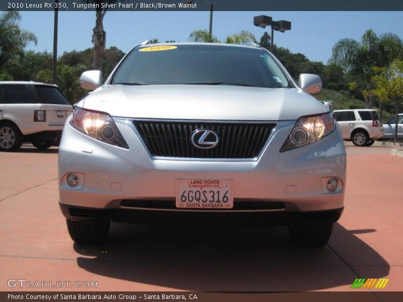Tungsten Silver Pearl / Black/Brown Walnut 2010 Lexus RX 350