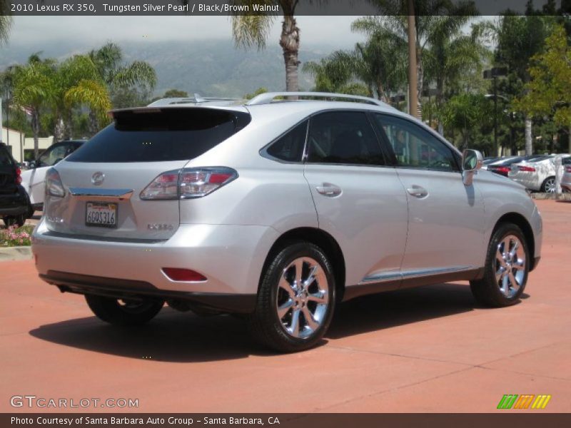 Tungsten Silver Pearl / Black/Brown Walnut 2010 Lexus RX 350