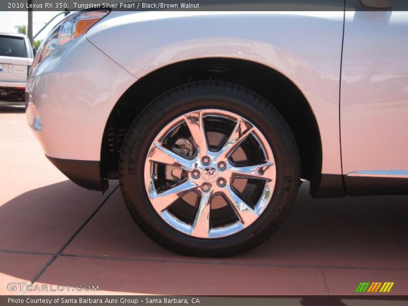 Tungsten Silver Pearl / Black/Brown Walnut 2010 Lexus RX 350