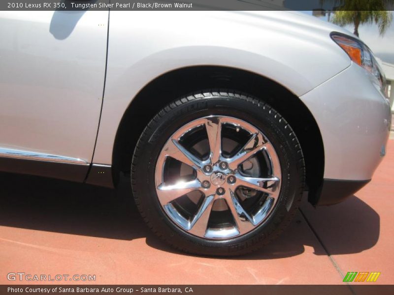 Tungsten Silver Pearl / Black/Brown Walnut 2010 Lexus RX 350