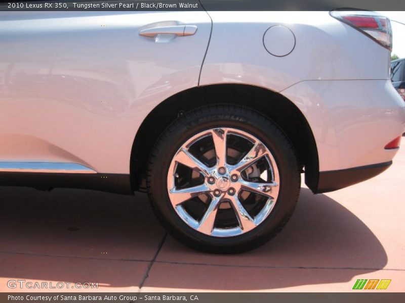 Tungsten Silver Pearl / Black/Brown Walnut 2010 Lexus RX 350