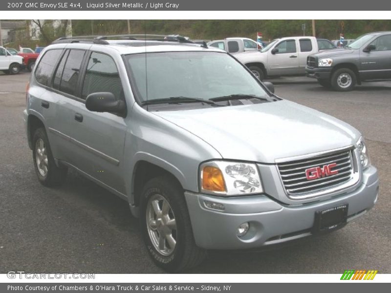 Liquid Silver Metallic / Light Gray 2007 GMC Envoy SLE 4x4