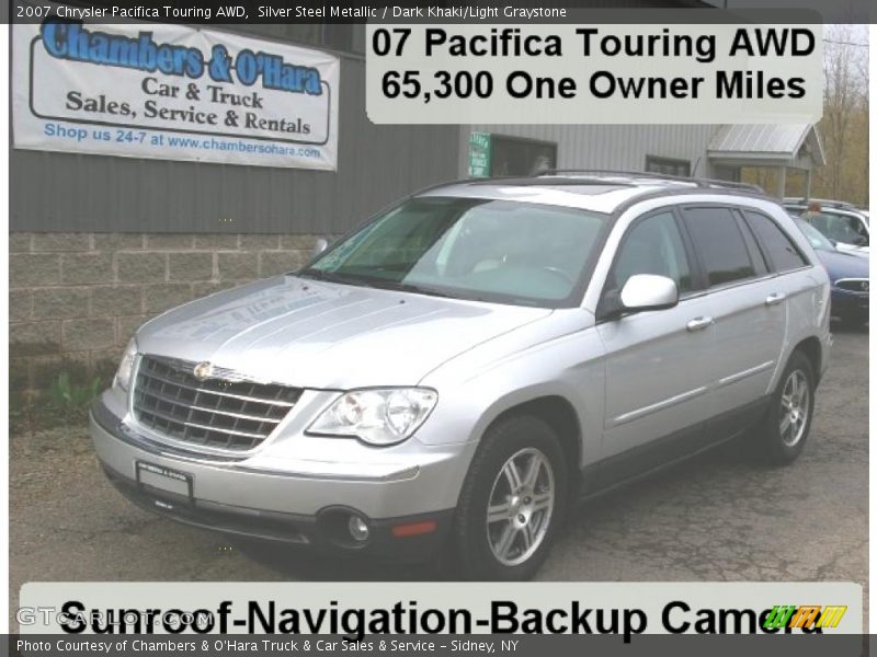 Silver Steel Metallic / Dark Khaki/Light Graystone 2007 Chrysler Pacifica Touring AWD