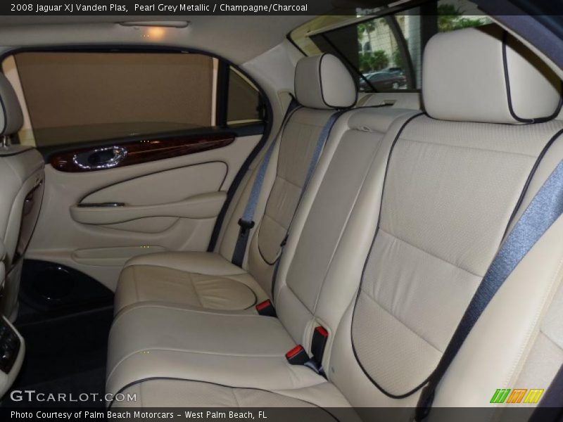 Pearl Grey Metallic / Champagne/Charcoal 2008 Jaguar XJ Vanden Plas