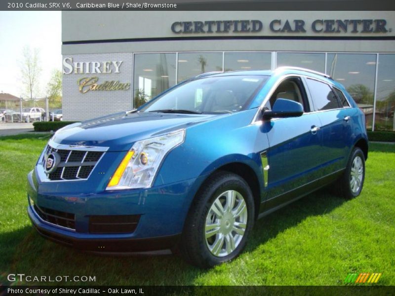 Caribbean Blue / Shale/Brownstone 2010 Cadillac SRX V6