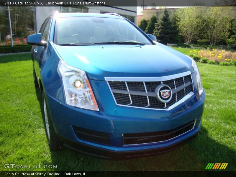 Caribbean Blue / Shale/Brownstone 2010 Cadillac SRX V6