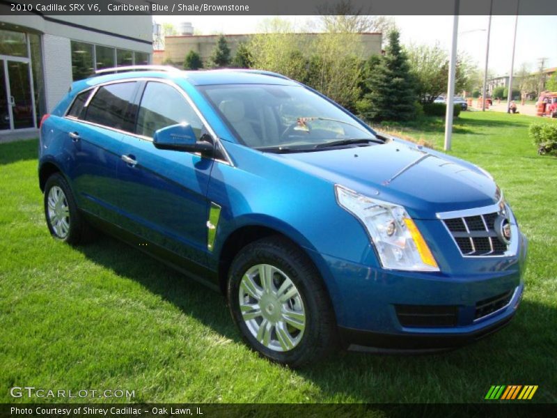 Caribbean Blue / Shale/Brownstone 2010 Cadillac SRX V6