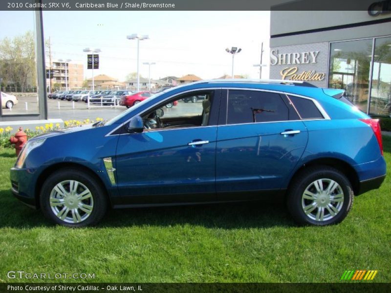 Caribbean Blue / Shale/Brownstone 2010 Cadillac SRX V6