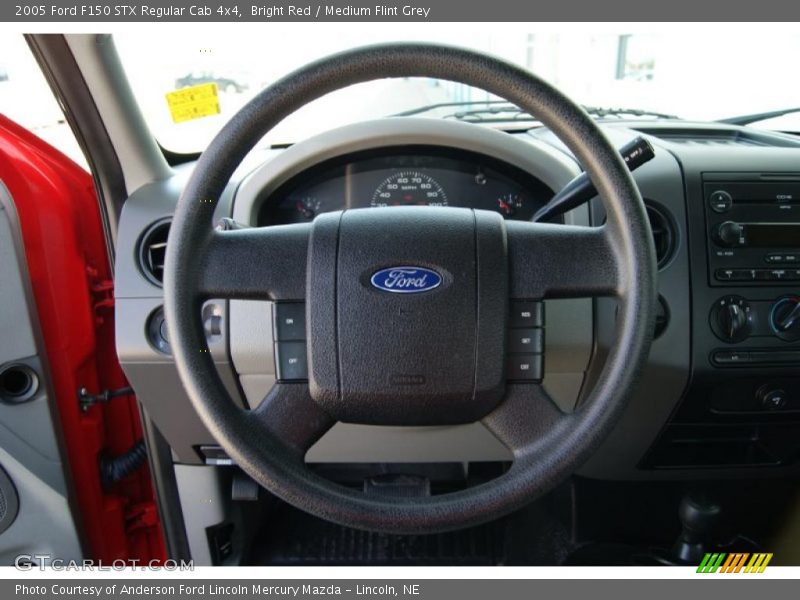 Bright Red / Medium Flint Grey 2005 Ford F150 STX Regular Cab 4x4