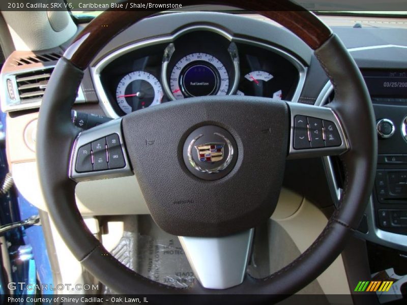 Caribbean Blue / Shale/Brownstone 2010 Cadillac SRX V6