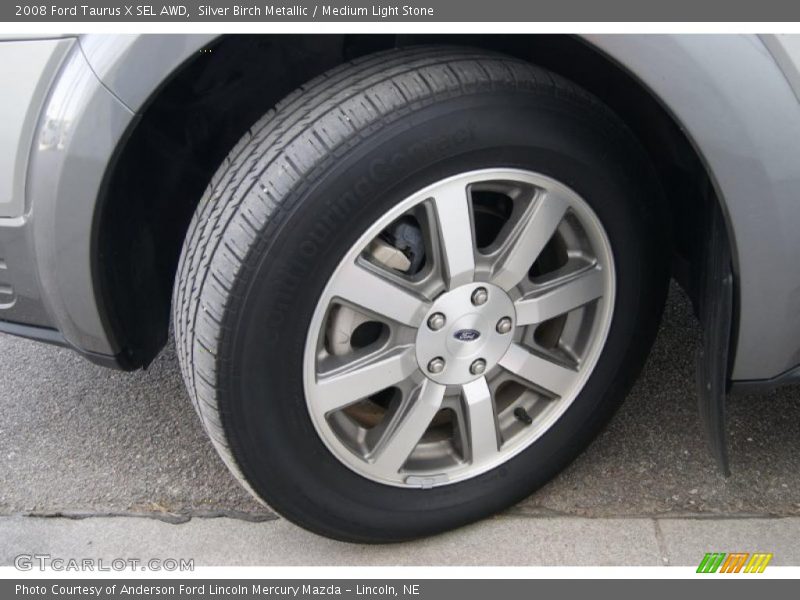 Silver Birch Metallic / Medium Light Stone 2008 Ford Taurus X SEL AWD