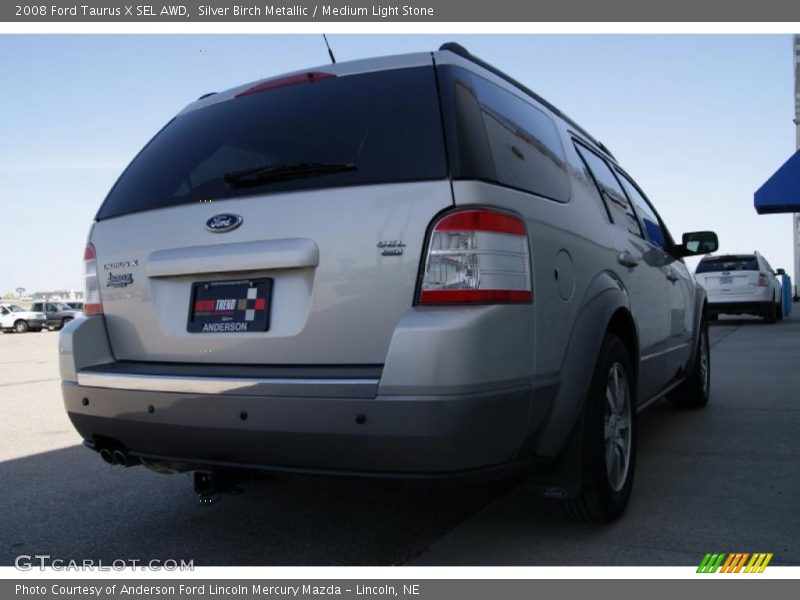 Silver Birch Metallic / Medium Light Stone 2008 Ford Taurus X SEL AWD