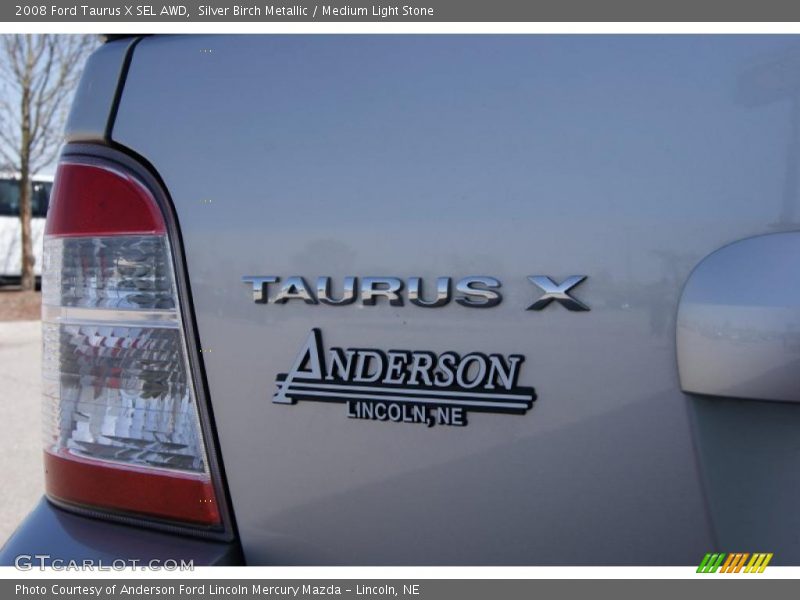 Silver Birch Metallic / Medium Light Stone 2008 Ford Taurus X SEL AWD