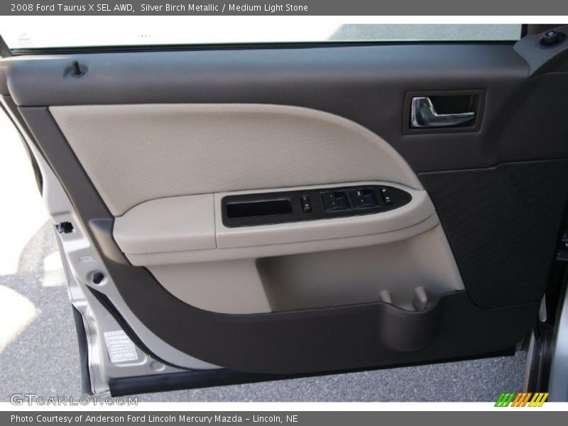 Silver Birch Metallic / Medium Light Stone 2008 Ford Taurus X SEL AWD