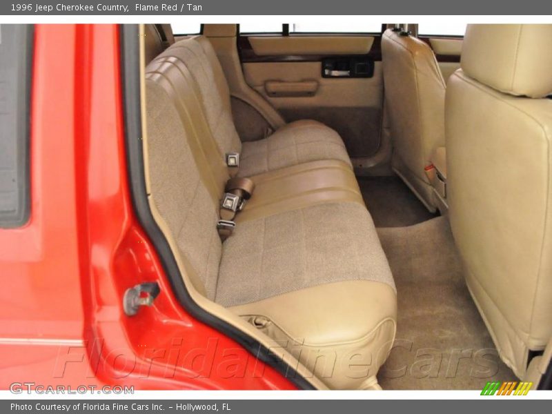 Flame Red / Tan 1996 Jeep Cherokee Country
