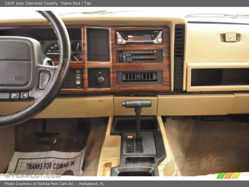 Flame Red / Tan 1996 Jeep Cherokee Country