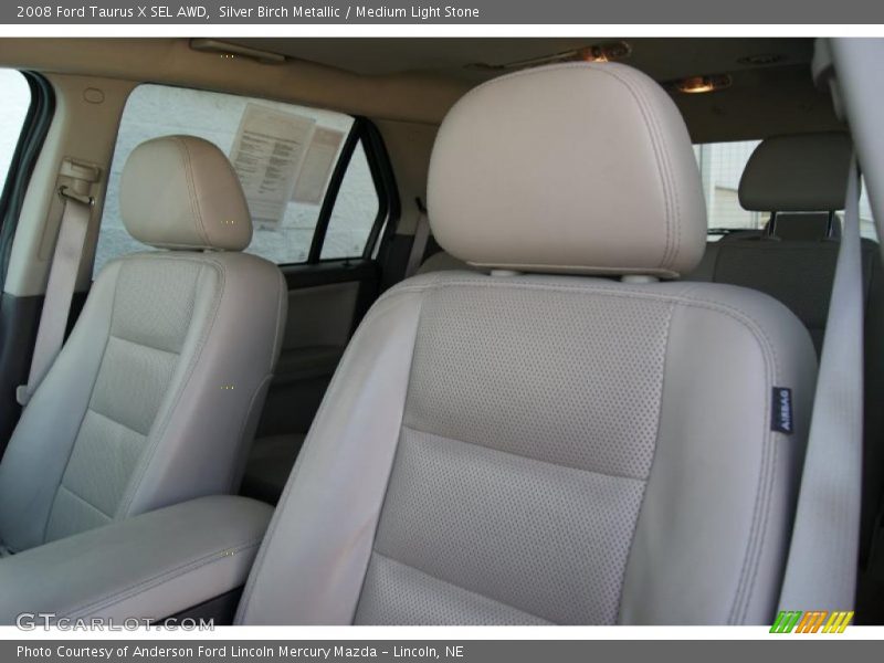 Silver Birch Metallic / Medium Light Stone 2008 Ford Taurus X SEL AWD