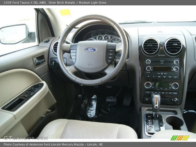 Silver Birch Metallic / Medium Light Stone 2008 Ford Taurus X SEL AWD