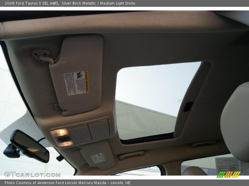 Silver Birch Metallic / Medium Light Stone 2008 Ford Taurus X SEL AWD