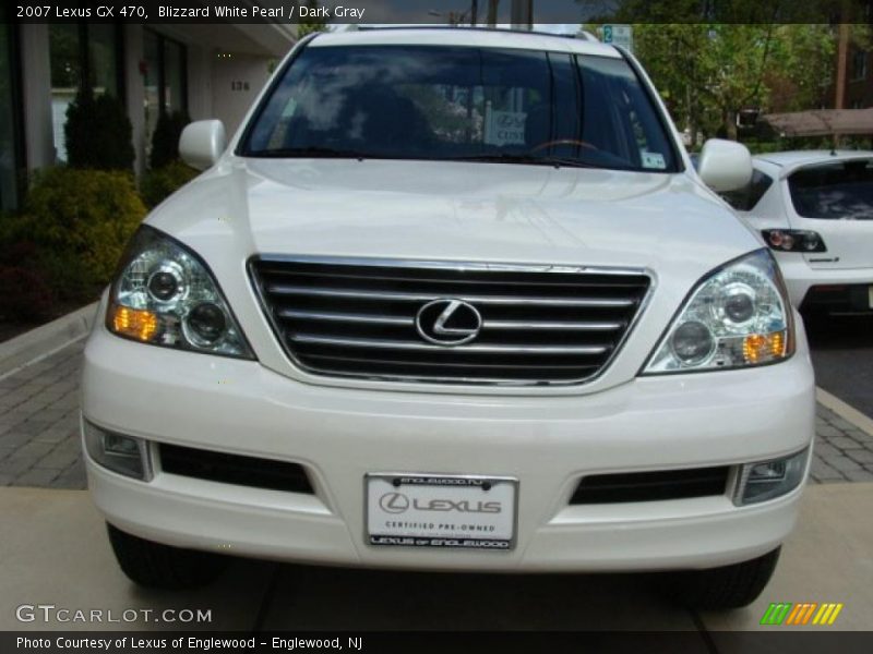 Blizzard White Pearl / Dark Gray 2007 Lexus GX 470
