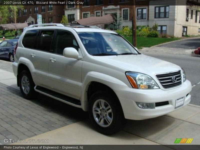 Blizzard White Pearl / Dark Gray 2007 Lexus GX 470