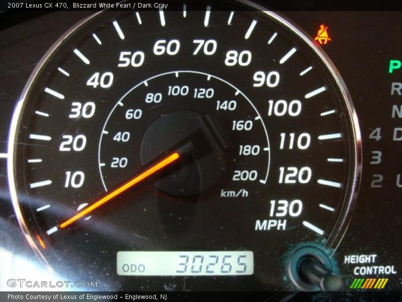 Blizzard White Pearl / Dark Gray 2007 Lexus GX 470