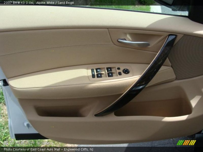 Alpine White / Sand Beige 2007 BMW X3 3.0si