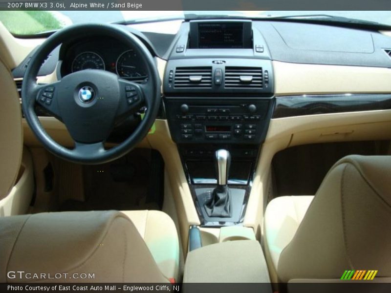 Alpine White / Sand Beige 2007 BMW X3 3.0si