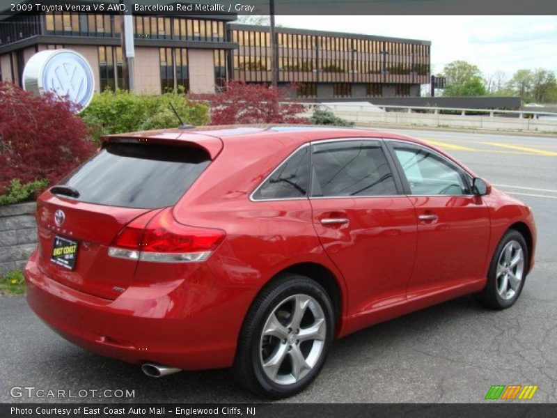 Barcelona Red Metallic / Gray 2009 Toyota Venza V6 AWD