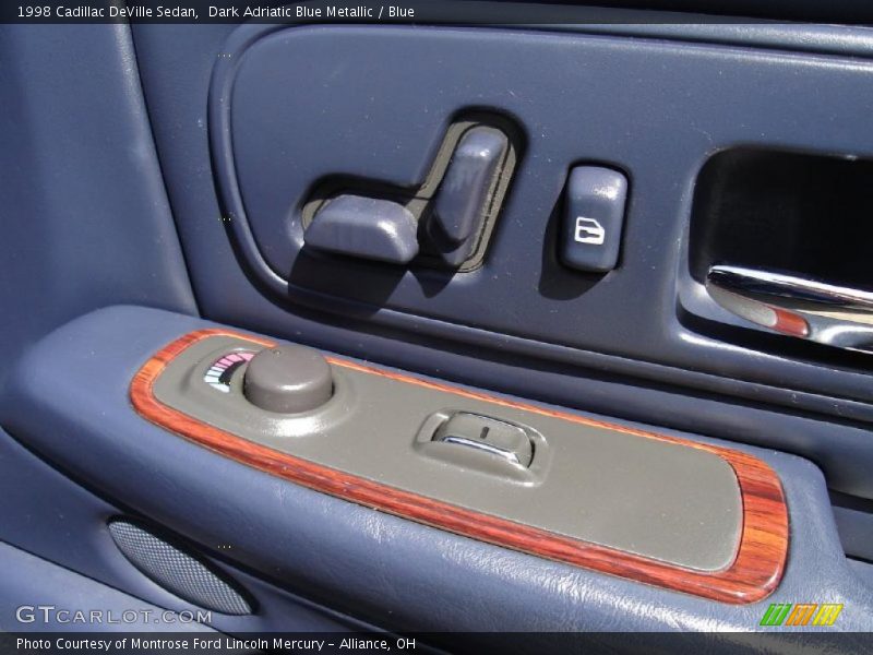 Dark Adriatic Blue Metallic / Blue 1998 Cadillac DeVille Sedan