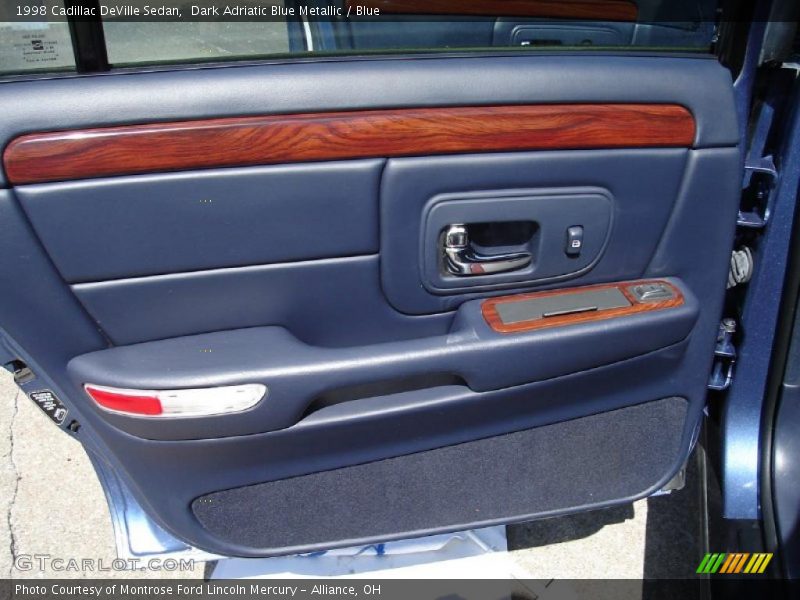 Dark Adriatic Blue Metallic / Blue 1998 Cadillac DeVille Sedan