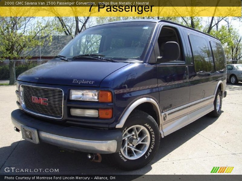 Indigo Blue Metallic / Neutral 2000 GMC Savana Van 1500 Passenger Conversion