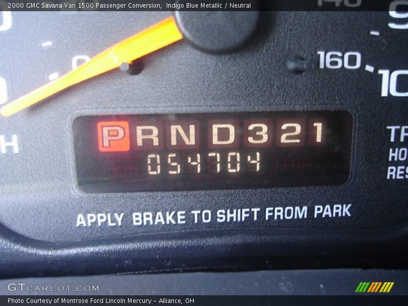 Indigo Blue Metallic / Neutral 2000 GMC Savana Van 1500 Passenger Conversion