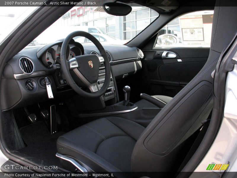 Arctic Silver Metallic / Black 2007 Porsche Cayman S