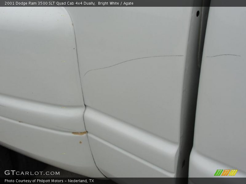 Bright White / Agate 2001 Dodge Ram 3500 SLT Quad Cab 4x4 Dually