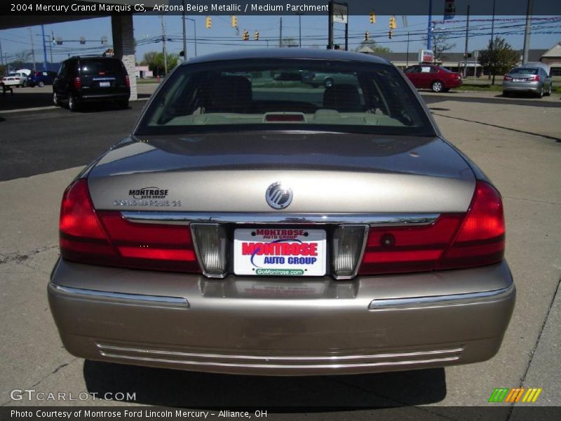 Arizona Beige Metallic / Medium Parchment 2004 Mercury Grand Marquis GS