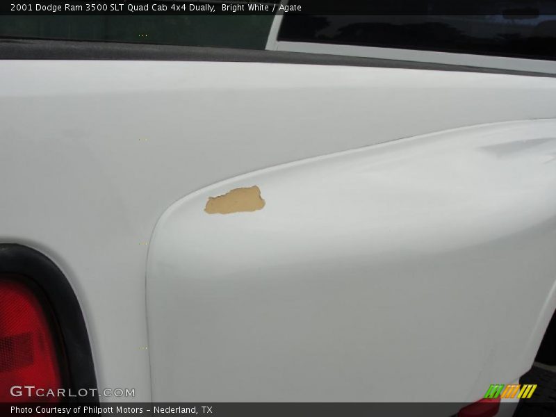 Bright White / Agate 2001 Dodge Ram 3500 SLT Quad Cab 4x4 Dually
