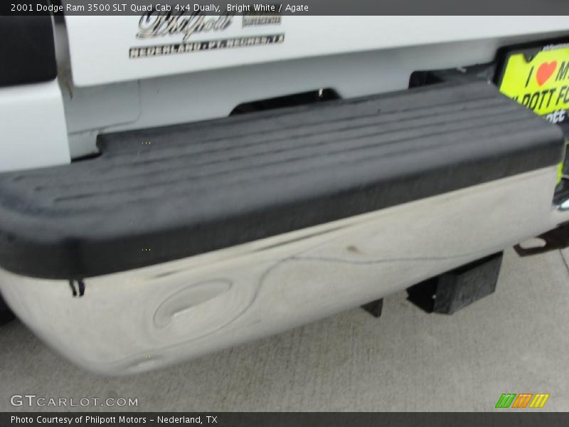Bright White / Agate 2001 Dodge Ram 3500 SLT Quad Cab 4x4 Dually