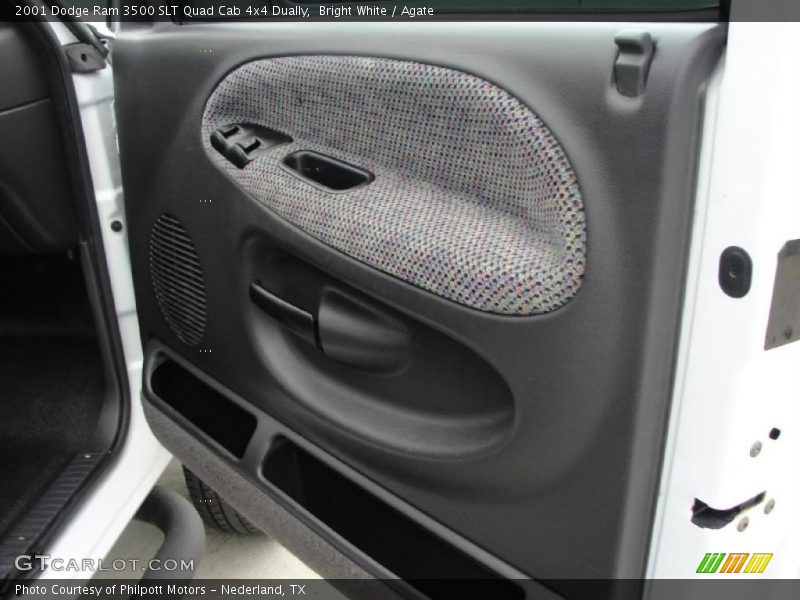 Bright White / Agate 2001 Dodge Ram 3500 SLT Quad Cab 4x4 Dually
