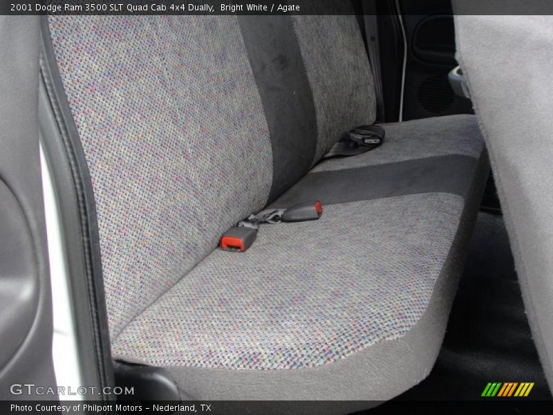 Bright White / Agate 2001 Dodge Ram 3500 SLT Quad Cab 4x4 Dually