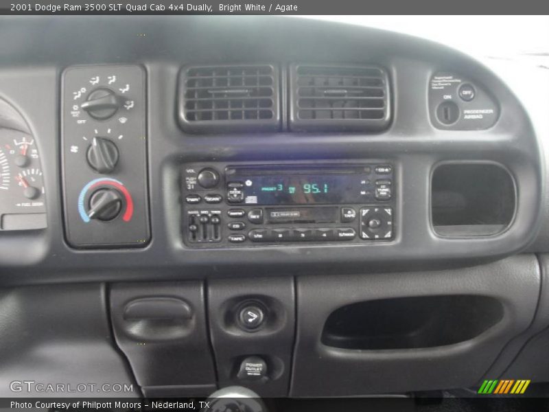 Bright White / Agate 2001 Dodge Ram 3500 SLT Quad Cab 4x4 Dually