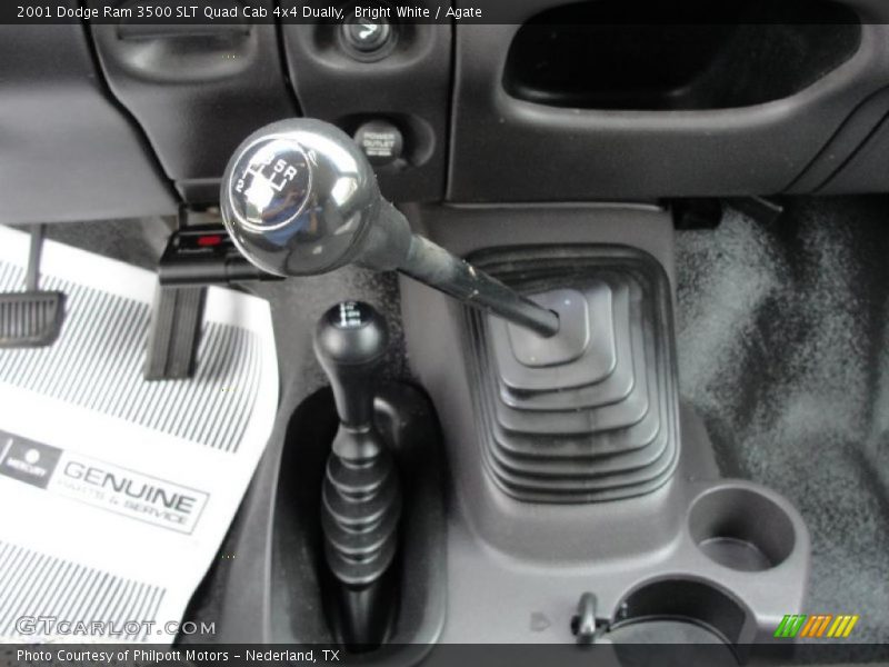 Bright White / Agate 2001 Dodge Ram 3500 SLT Quad Cab 4x4 Dually