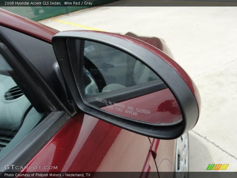 Wine Red / Gray 2008 Hyundai Accent GLS Sedan