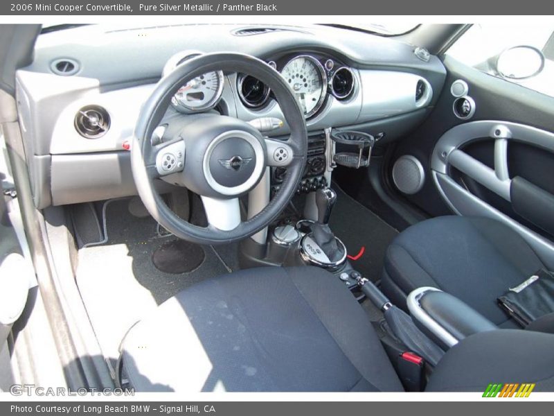 Pure Silver Metallic / Panther Black 2006 Mini Cooper Convertible