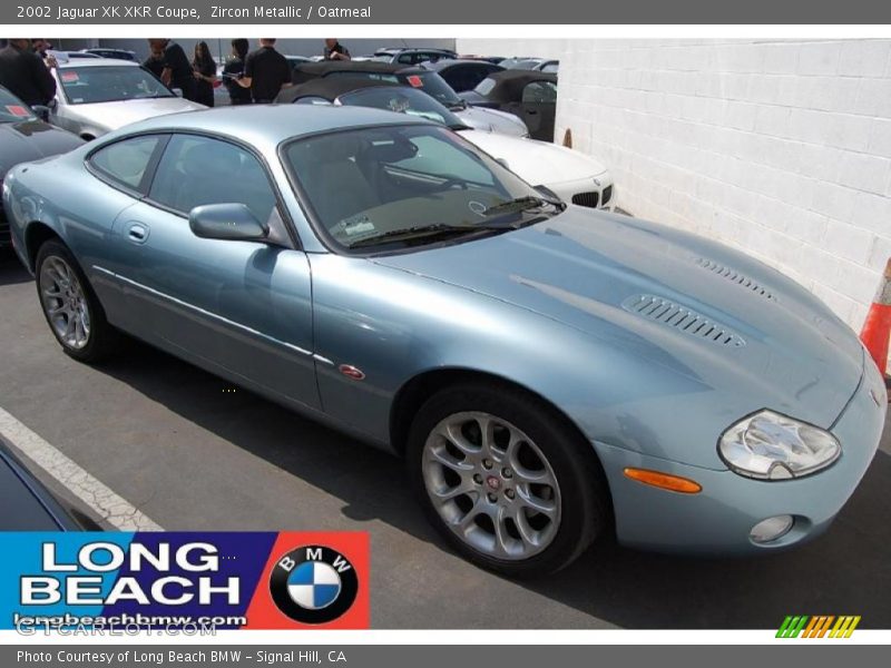 Zircon Metallic / Oatmeal 2002 Jaguar XK XKR Coupe